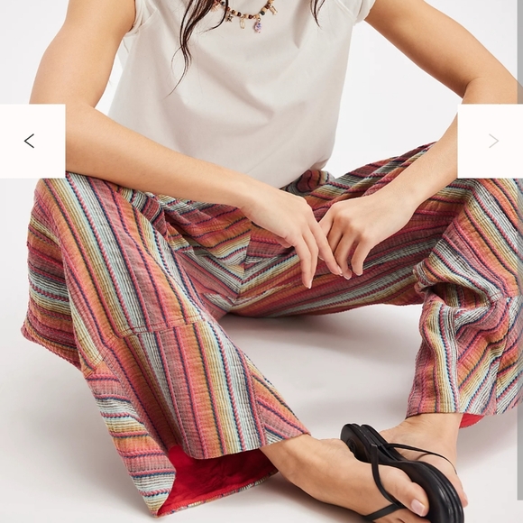 Free People Day's End Stripe Pants - Picture 2 of 10